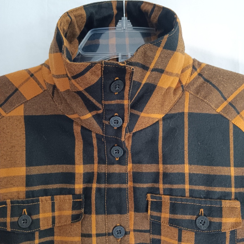 Nikita Plaid Shirt Jacket Womens Medium Yellow Insulated Snowboard Coat - Picture 2 of 10
